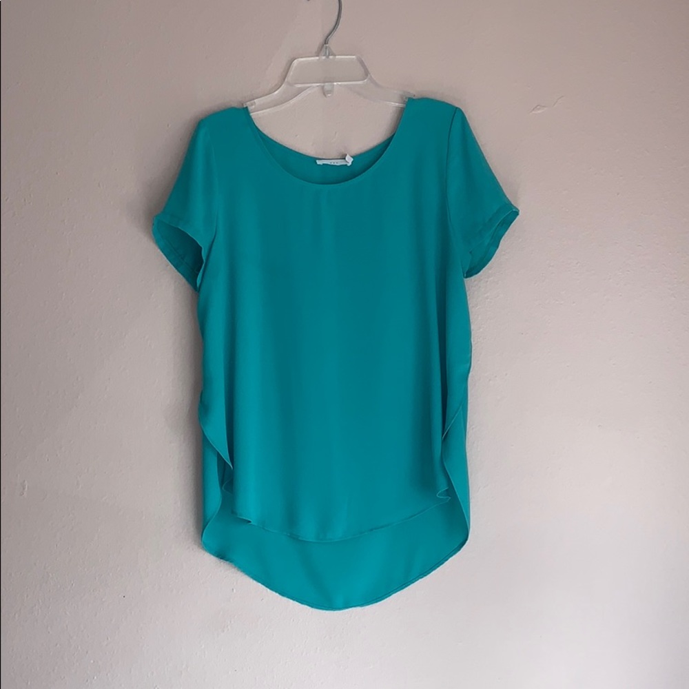 Soft green women’s top.